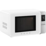 Kuchenka mikrofalowa SMEG Collezione MOC01WHMEU 1900W średnica 28 cm pojemność 29l Technologia Inverter Auto Defrost Quick Start Biały
