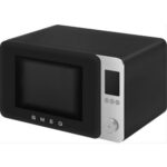 Kuchenka mikrofalowa SMEG Collezione MOC02BLMEU 2100W średnica 28 cm pojemność 27L Technologia Inverter Auto Defrost Quick Start Czarny