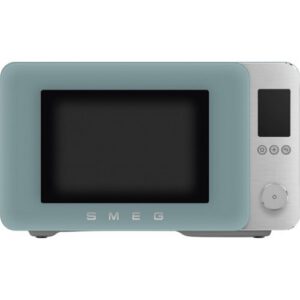 Kuchenka mikrofalowa SMEG Collezione MOC02EGMEU 2100W średnica 28 cm pojemność 27L Technologia Inverter Auto Defrost Quick Start Szmaragdowy