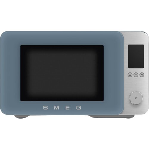 Kuchenka mikrofalowa SMEG Collezione MOC02SBMEU 2100W średnica 28 cm pojemność 27L Technologia Inverter Auto Defrost Quick Start Niebieski
