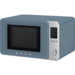 Kuchenka mikrofalowa SMEG Collezione MOC02SBMEU 2100W średnica 28 cm pojemność 27L Technologia Inverter Auto Defrost Quick Start Niebieski