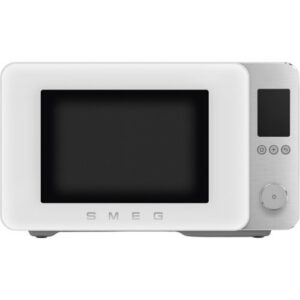 Kuchenka mikrofalowa SMEG Collezione MOC02WHMEU 2100W średnica 28 cm pojemność 27L Technologia Inverter Auto Defrost Quick Start Biały