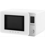 Kuchenka mikrofalowa SMEG Collezione MOC02WHMEU 2100W średnica 28 cm pojemność 27L Technologia Inverter Auto Defrost Quick Start Biały