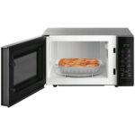 Kuchenka mikrofalowa WHIRLPOOL MWP 203 M 700W średnica 24.5 cm pojemność 20L SoftMelt Jet Defrost Combigrill Srebrno-czarny