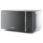 Kuchenka mikrofalowa WHIRLPOOL MWP 203 M 700W średnica 24.5 cm pojemność 20L SoftMelt Jet Defrost Combigrill Srebrno-czarny