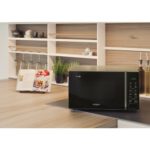 Kuchenka mikrofalowa WHIRLPOOL MWP 203 SB 700W średnica 24.5 cm pojemność 20L DoughRising Jet Start Auto Cook Srebrno-czarny