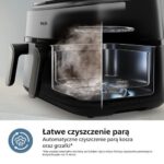 Air Fryer Frytkownica beztłuszczowa Philips Ovi Ultra Dual Basket NA555/00 funkcja pary, automatyczne czyszczenie
