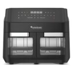 Air Fryer Frytkownica beztłuszczowa TURBOTRONIC TT-DAF7W Czarny z podwójnym koszem