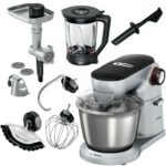 Robot kuchenny planetarny BOSCH MUM9B34S27 Optimum 1400W z maszynką do mięsa i blenderem kielichowym