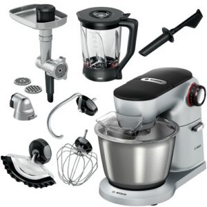 Robot kuchenny planetarny BOSCH MUM9B34S27 Optimum 1400W z maszynką do mięsa i blenderem kielichowym
