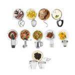 Robot kuchenny planetarny KENWOOD Titanium Chef Baker XL KVL85.704SI (2 misy) z wagą, malakserem i krajarką