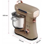 Robot kuchenny planetarny WEBBER Futura XEF900 1800W z szatkownicą i maszynką do mięsa Beżowy