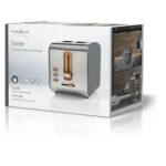 Toster NEDIS KABT510EGY Szary
