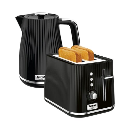 Czajnik TEFAL Loft KO250830 + Toster TEFAL Loft TT7618 Czarny