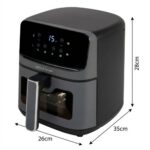 Air Fryer Frytkownica beztłuszczowa GÖTZE & JENSEN AF300T 4.5l z okienkiem do obserwacji postępów gotowania